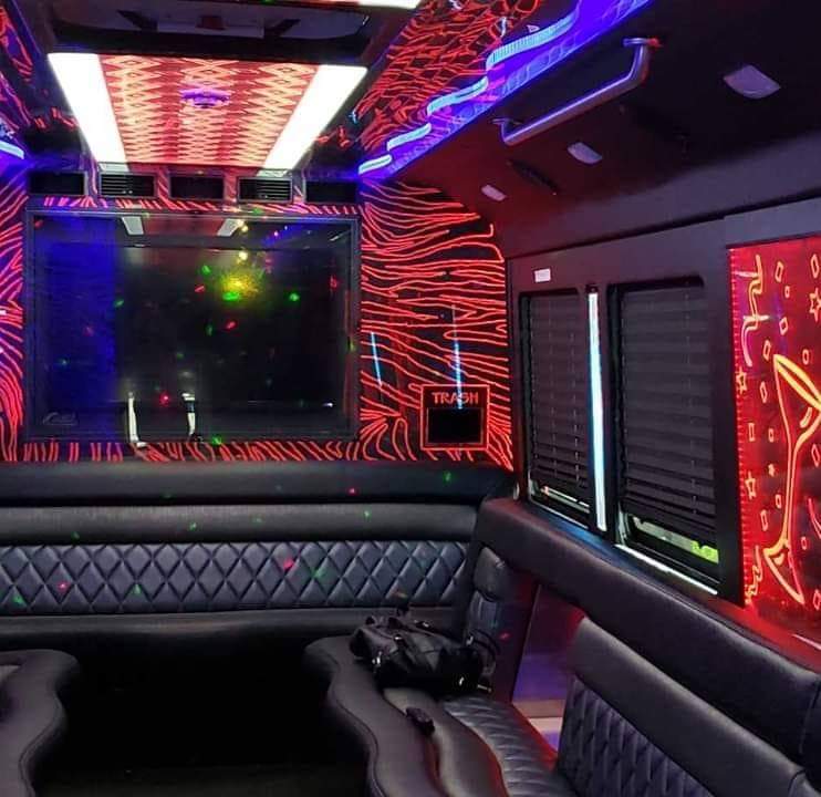 26 Passenger Party Bus Luxury Limo Of Lafayette